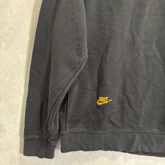 Nike Essentials French Terry Sweatshirt Embroidered Multi Logo Men's Size Large - Picture 3 of 15